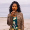 Carlacia grant leather jacket