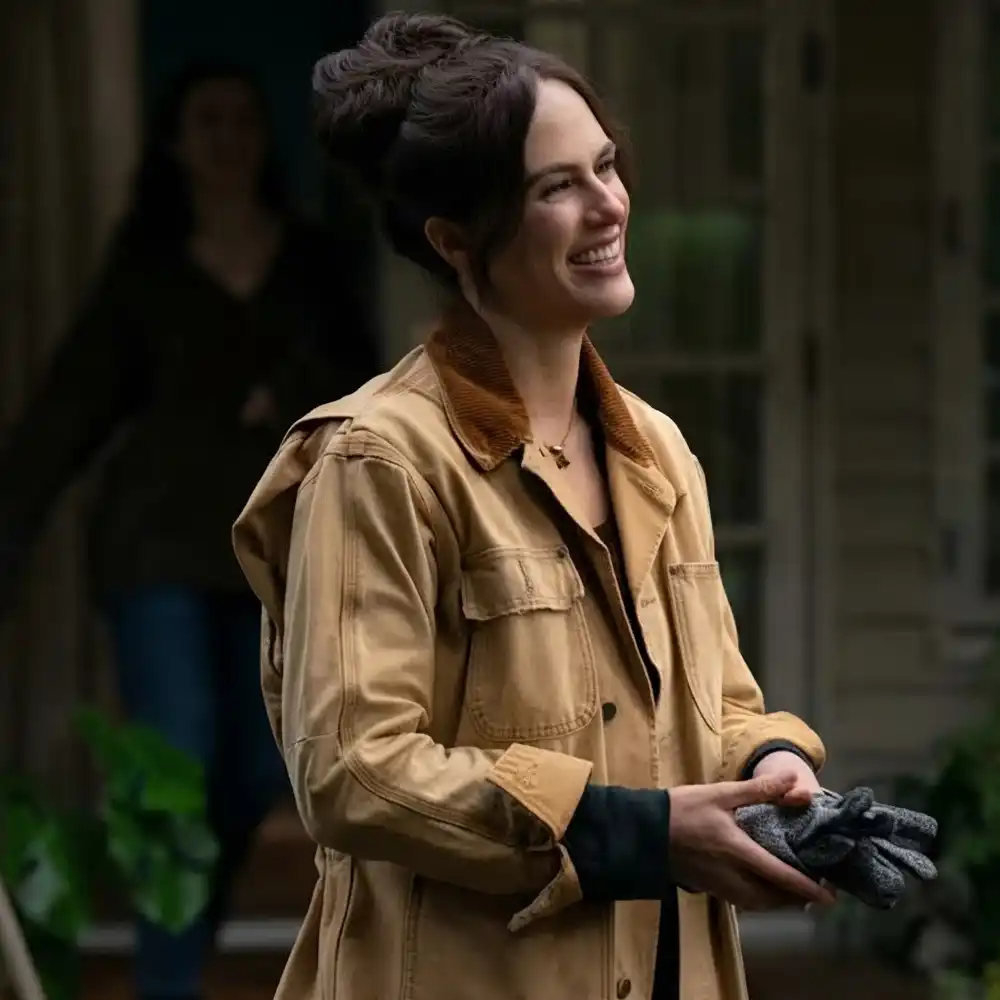Charlotte keene tan cotton jacket