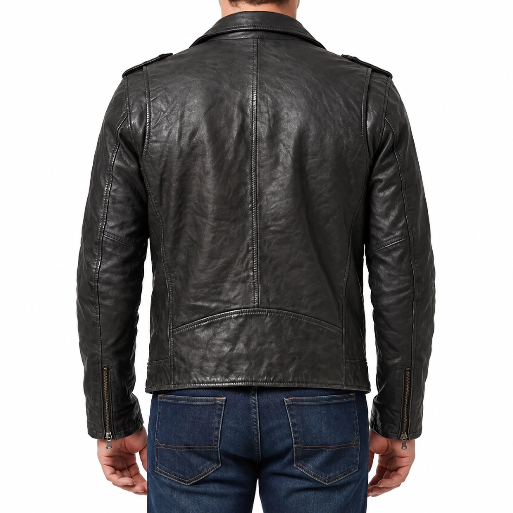 Chicago fire black leather jacket