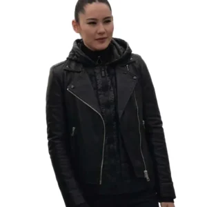 Christina chong leather jacket