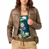 Cleo brown jacket