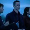 Colin hanks navy puffer jacket