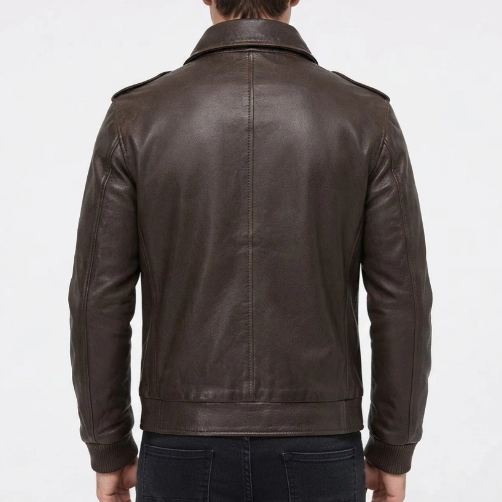Cosmo carboni black leather jacket