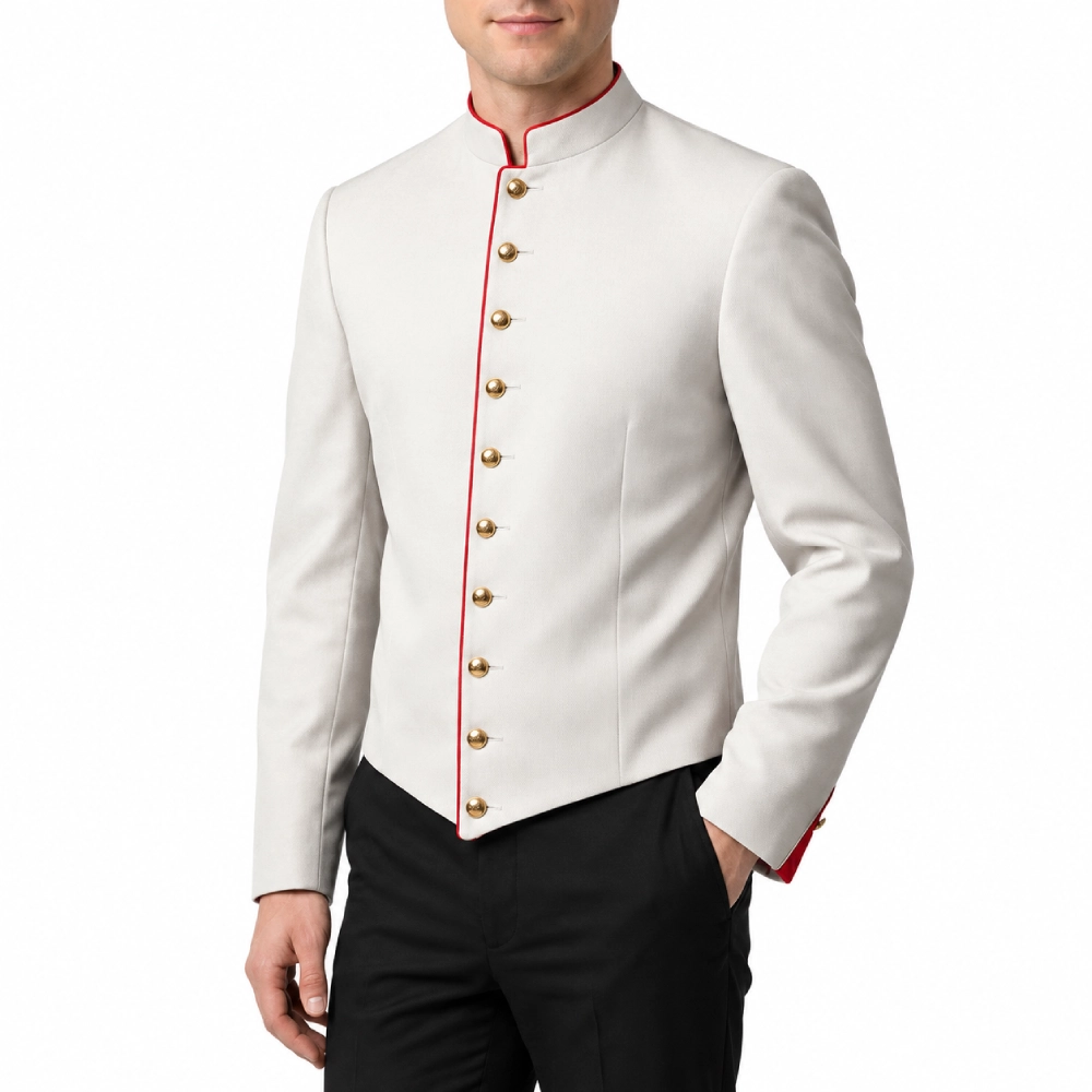 Crime 101 white cotton jacket