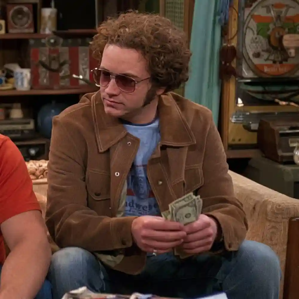 Danny masterson brown suede jacket