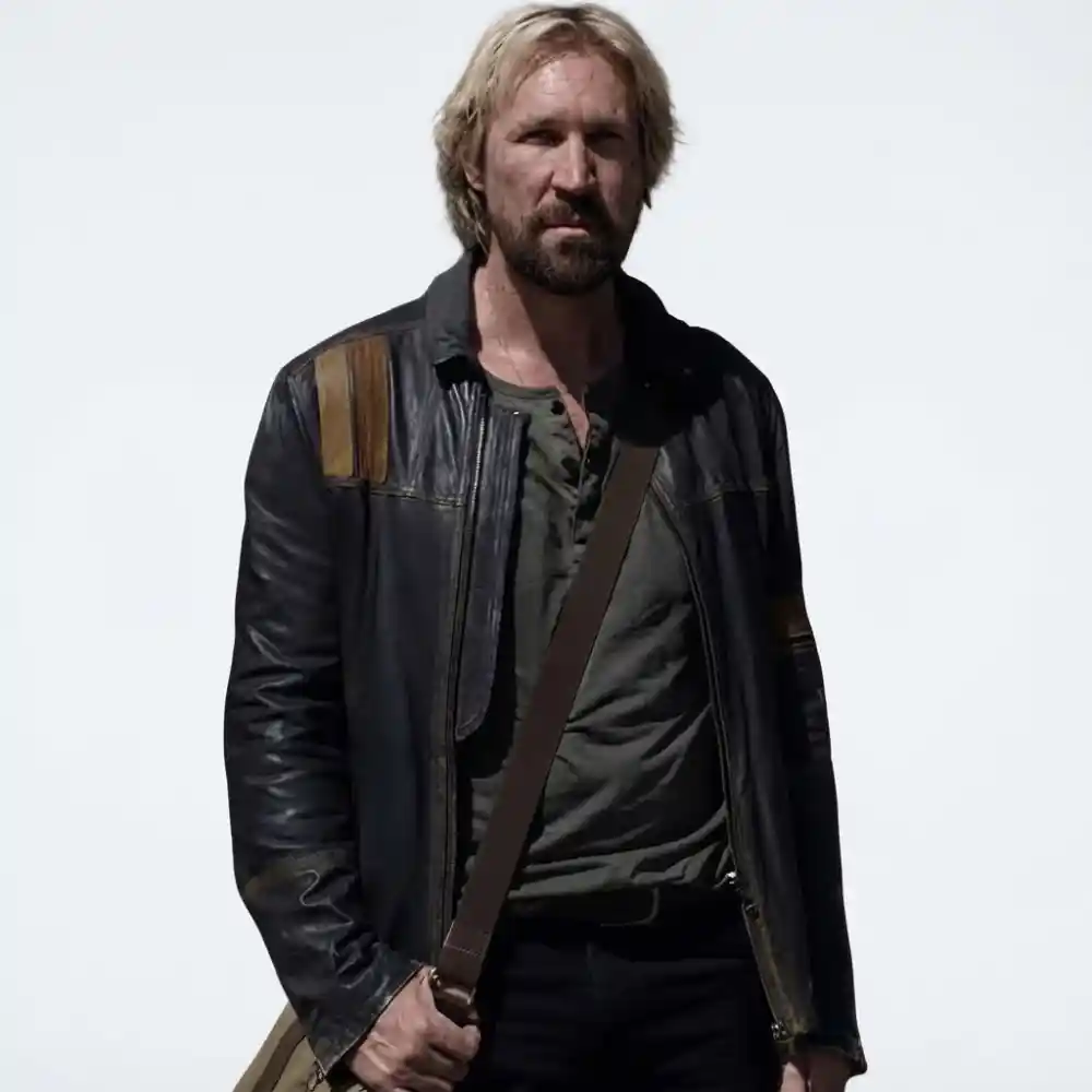 David ar white leather black jacket