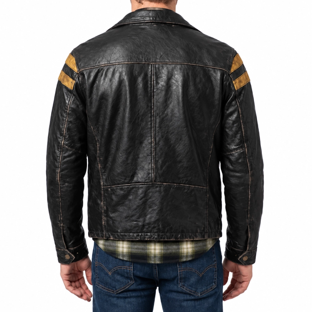 Disclosure day black leather jacket