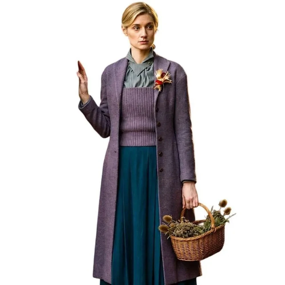 Elizabeth debicki wool coat