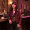 Emilia jones maroon jacket