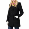 Emma swan black wool coat