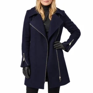 Emma swan blue wool coat