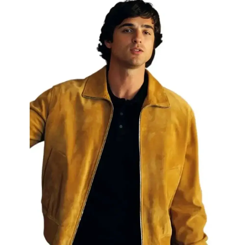 Euphoria s03 yellow suede leather jacket
