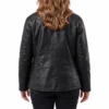 Frankie monroe black leather jacket