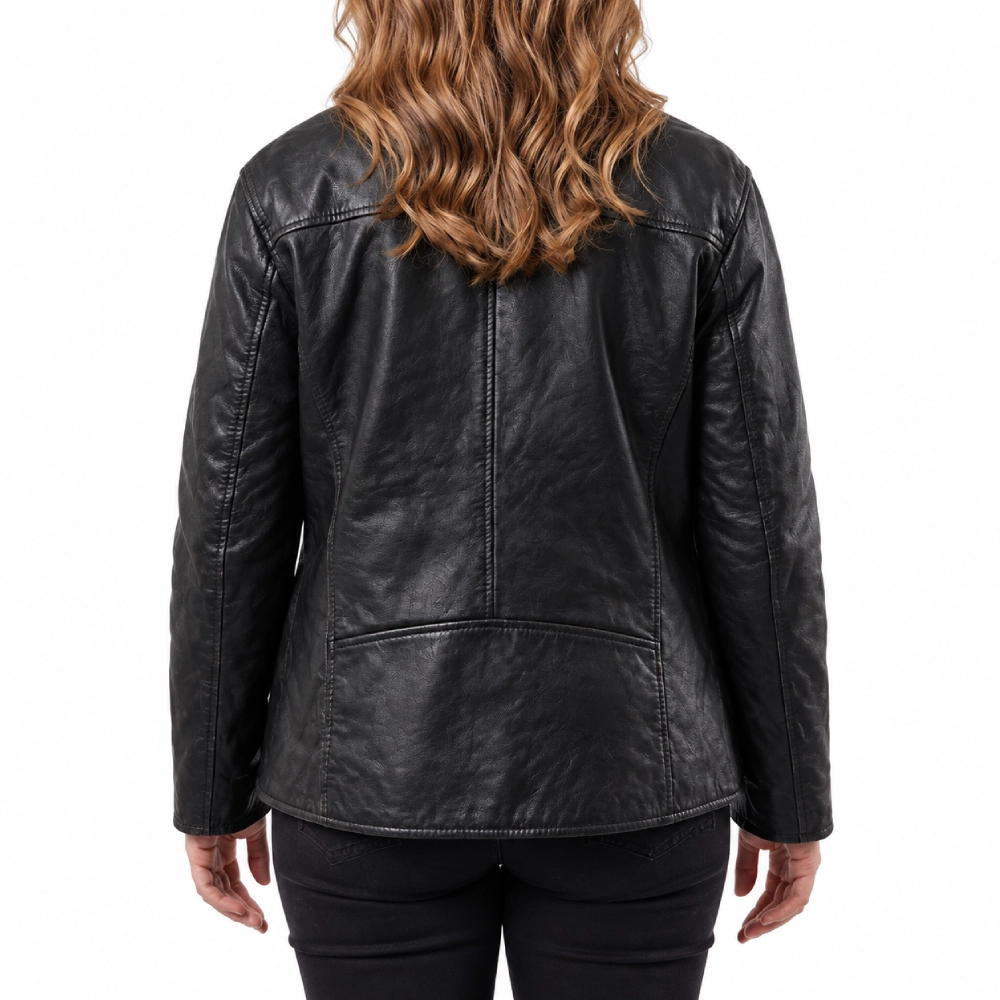 Frankie monroe black leather jacket