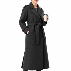 Graveyard gray wool coat