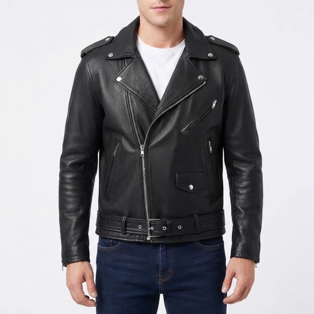 Grease live aaron black leather jacket