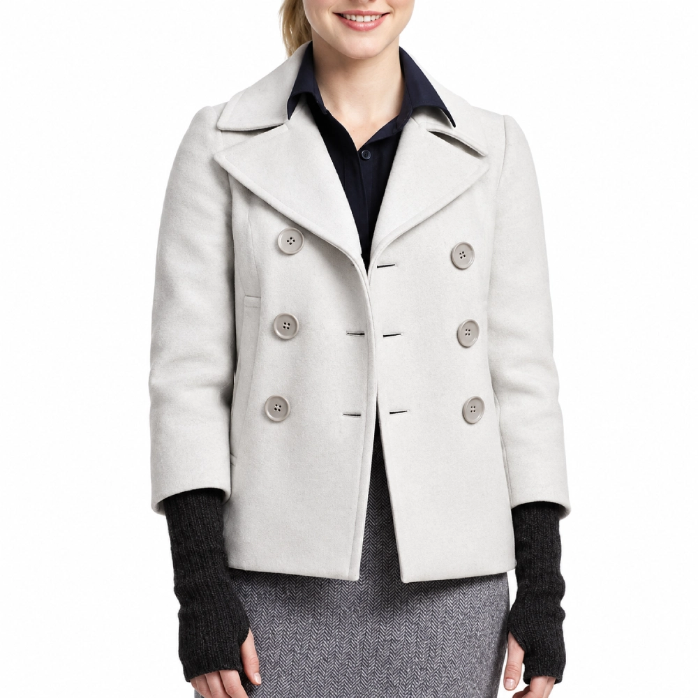 Gwen stacy wool peacoat
