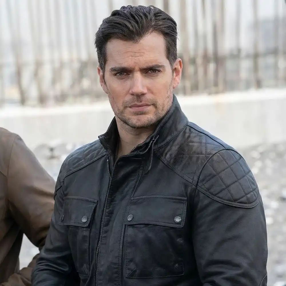 Henry cavill leather jacket