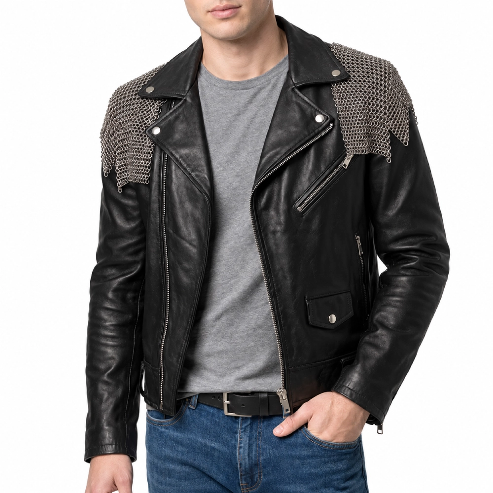 Her private hell leather jacket