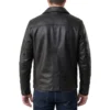 Hudson riley black leather jacket