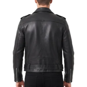 Hypnosis mic black leather jacket