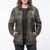 Ivy wolk black leather jacket