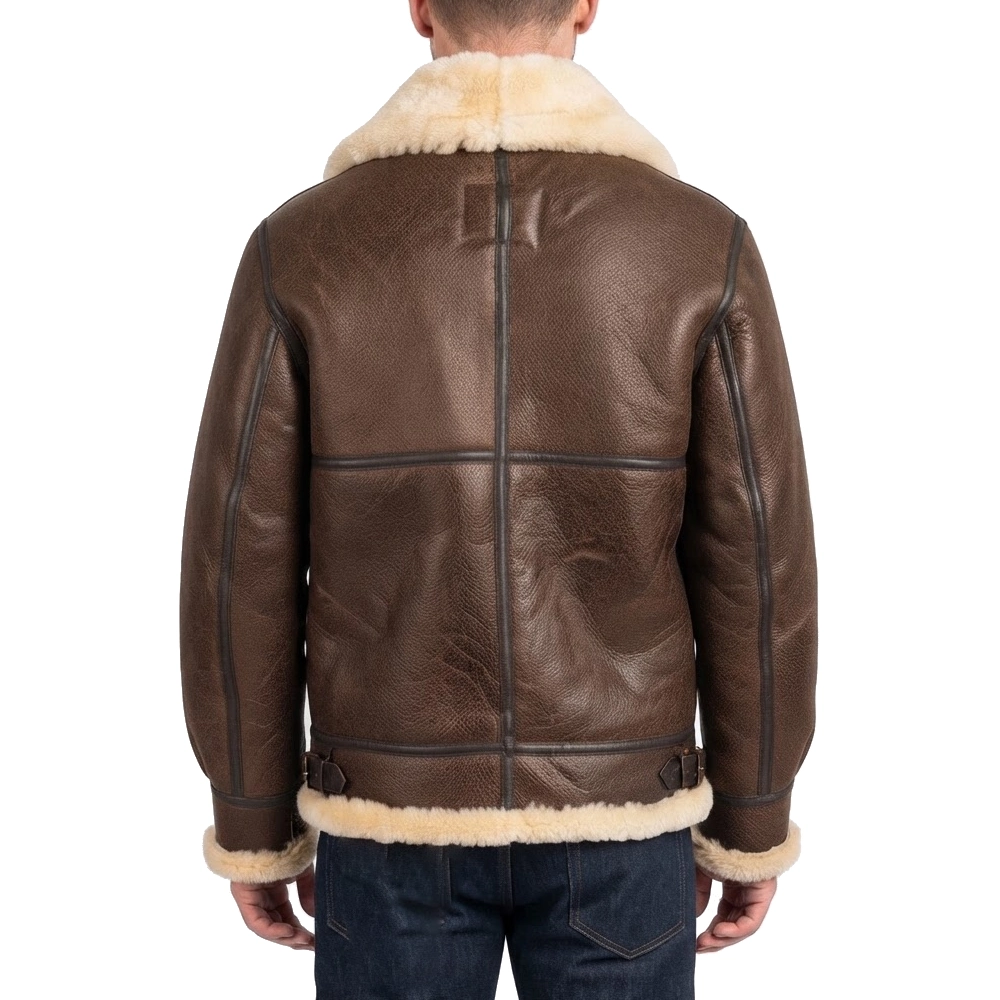James stewart shearling leather jacket