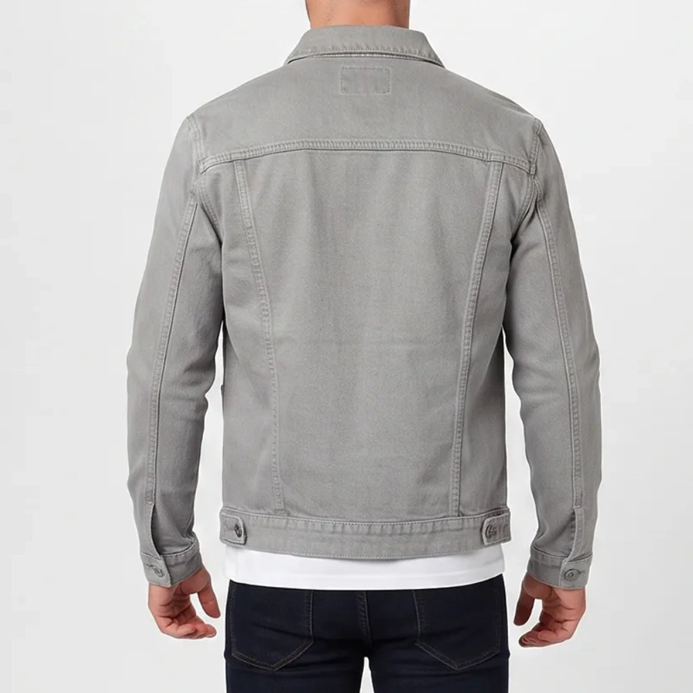 Jason duval denim grey jacket