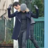 Jennifer morrison blue wool coat