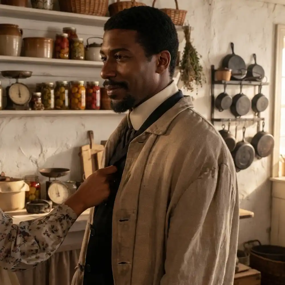 Jocko sims beige coat