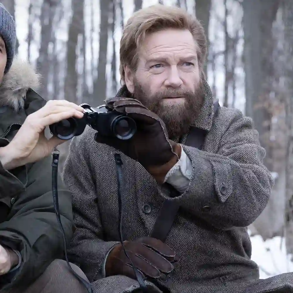 Kenneth branagh gray peacoat