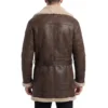 Kumail nanjiani brown shearling coat
