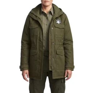 Lanterns green parka coat