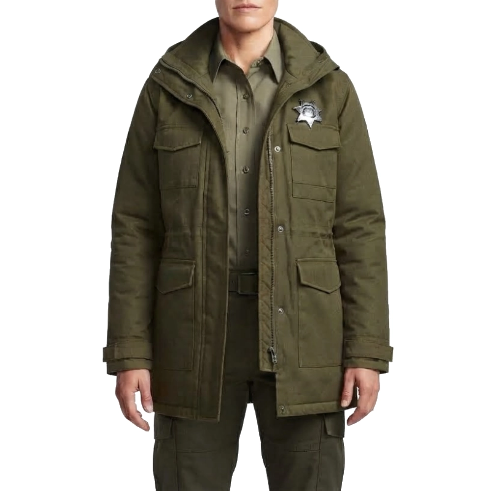 Lanterns green parka coat