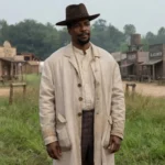 Little House on the Prairie Jocko Sims Beige Cotton Coat