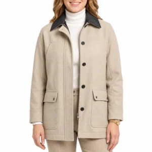 Lucky s01 beige wool jacket