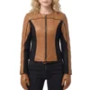 M3gan 20 brown leather jacket