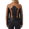 M3gan brown leather jacket