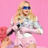 Madonna silver leather jacket