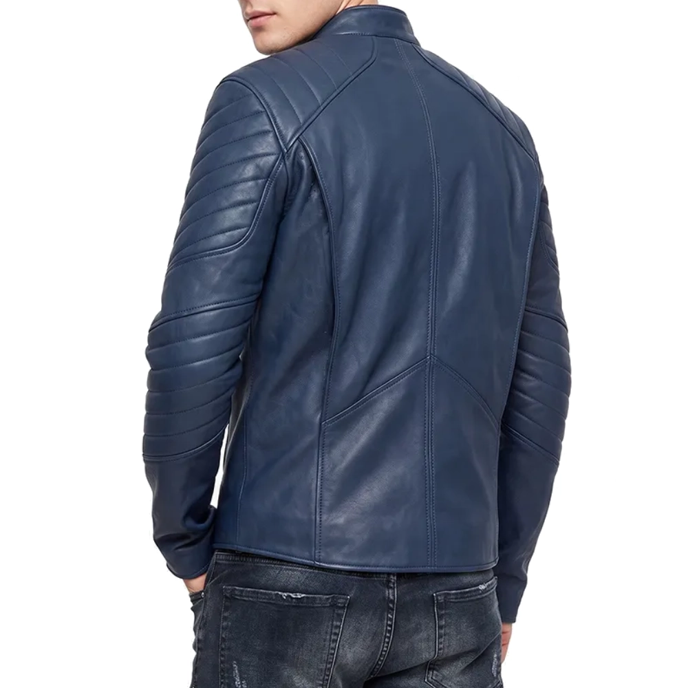 Man of steel leather jacket