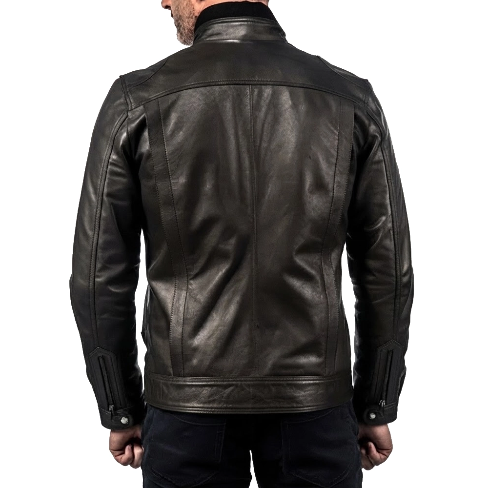 Matthew mcconaughey black leather jacket