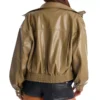 Maxxine dupri green leather jacket