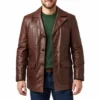 Michael kelso brown leather jacket