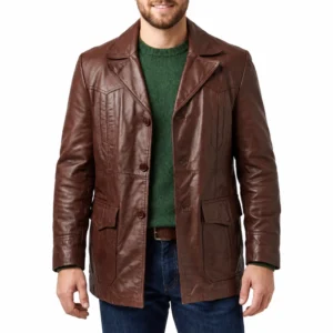 Michael kelso brown leather jacket