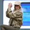 Minneapolis olive green leather jacket