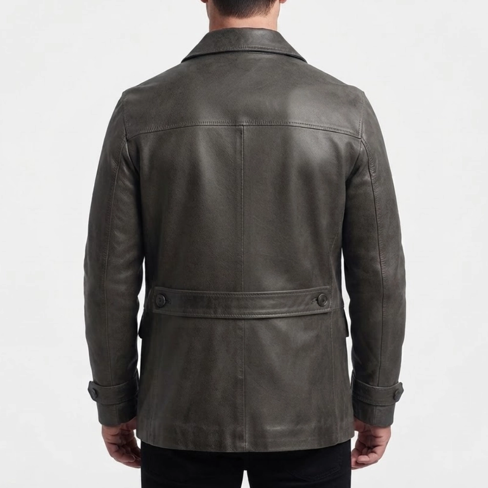 Mobland s02 black leather jacket