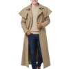 Nicholas hoult beige cotton coat