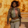 Outer banks brown leather jacket