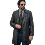 Motor City Pablo Schreiber Black Leather Coat