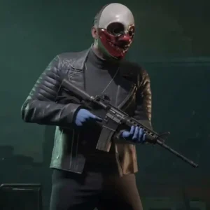 Payday 3 black leather jacket